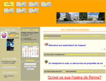 Tablet Screenshot of clg-f-legros.fr